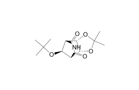 2.alpha.,3.alpha.-[(dimethylmethylene)dioxy]-5.beta.-tert-butoxy-1.beta.,4.beta.-cyclopentanedicarboxylic acid imide
