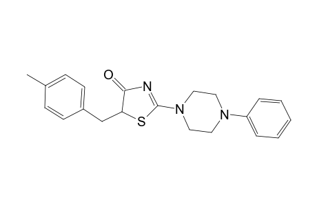 5-(4-Methylbenzyl)-2-(4-phenyl-1-piperazinyl)-1,3-thiazol-4(5H)-one