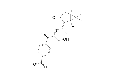 (1S,5R)-2-{(Z)-1-[(1R,2R)-2-Hydroxy-1-hydroxymethyl-2-(4-nitrophenyl)ethylamino]ethylidene}-6,6-dimethylbicyclo[3.1.0]hexan-3-one