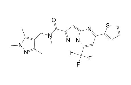 N-methyl-5-(2-thienyl)-7-(trifluoromethyl)-N-[(1,3,5-trimethyl-1H-pyrazol-4-yl)methyl]pyrazolo[1,5-a]pyrimidine-2-carboxamide