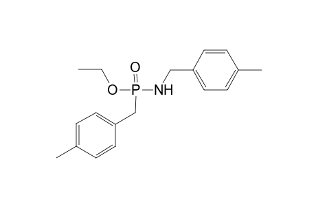 Phosphonamidic acid, N,P-bis[(4-methylphenyl)methyl]-, ethyl ester
