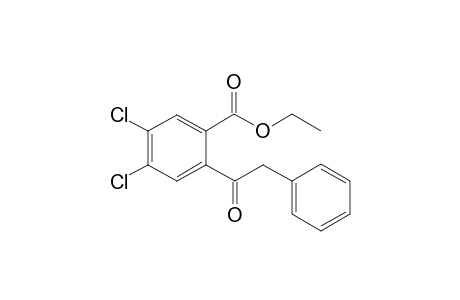 Ethyl 4,5-dichloro-2-(2-phenylacetyl)benzoate