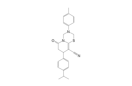 2H,6H-pyrido[2,1-b][1,3,5]thiadiazine-9-carbonitrile, 3,4,7,8-tetrahydro-8-[4-(1-methylethyl)phenyl]-3-(4-methylphenyl)-6-oxo-