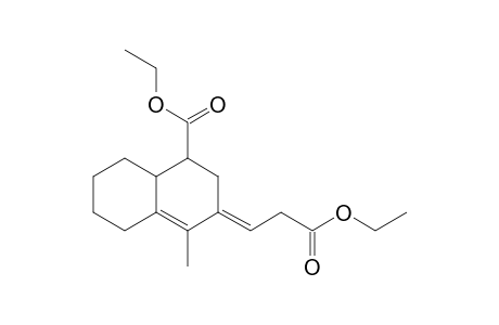 Ethyl 4-[2'-(ethoxycarbonyl)ethylidene]-5-methylbicyclo[4.4.0]dec-5-ene-2-carboxylate