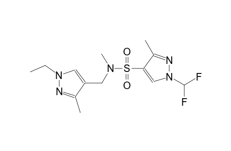 1H-pyrazole-4-sulfonamide, 1-(difluoromethyl)-N-[(1-ethyl-3-methyl-1H-pyrazol-4-yl)methyl]-N,3-dimethyl-