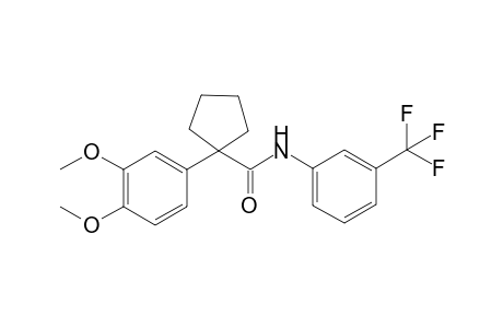 1-(3,4-dimethoxyphenyl)-N-[3-(trifluoromethyl)phenyl]-1-cyclopentanecarboxamide