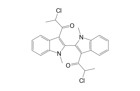 2-Chloranyl-1-[2-[3-(2-chloranylpropanoyl)-1-methyl-indol-2-yl]-1-methyl-indol-3-yl]propan-1-one