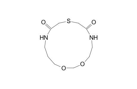 1-Thia-7,9-dioxa-4,13-diazacyclopentadecane-3,14-dione