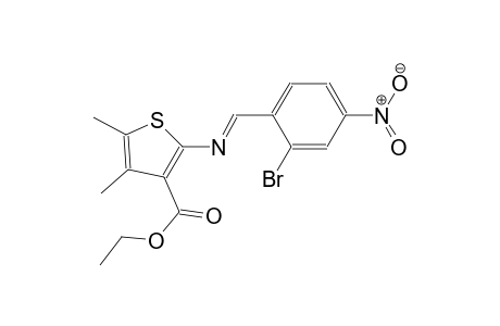 ethyl 2-{[(E)-(2-bromo-4-nitrophenyl)methylidene]amino}-4,5-dimethyl-3-thiophenecarboxylate