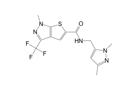 N-[(1,3-dimethyl-1H-pyrazol-5-yl)methyl]-1-methyl-3-(trifluoromethyl)-1H-thieno[2,3-c]pyrazole-5-carboxamide