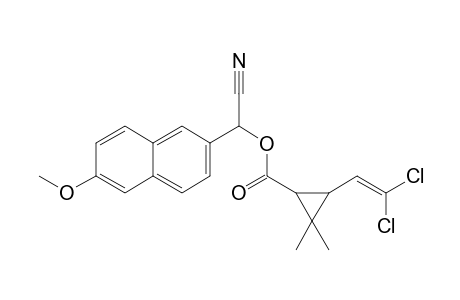 .alpha.-Cyano-(6'-methoxynaphthalen-2'-yl)methyl-3-(2'',2"-Dichlorovinyl)-2,2-dimethylcyclopropane-1-carboxylate -