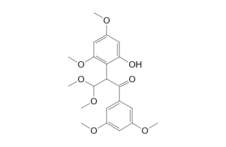 1-(3',5'-Dimethoxyphenyl)-2-(2"-hydroxy-4",6"-dimethoxyphenyl)-3,3-dimethoxypropan-1-one