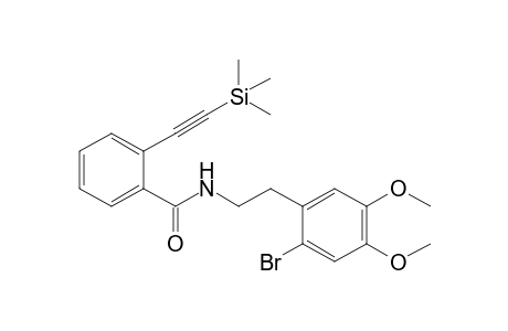 N-[2-(2-Bromo-4,5-dimethoxyphenyl)ethyl]-2-[(trimethylsilyl)ethynyl]benzamide