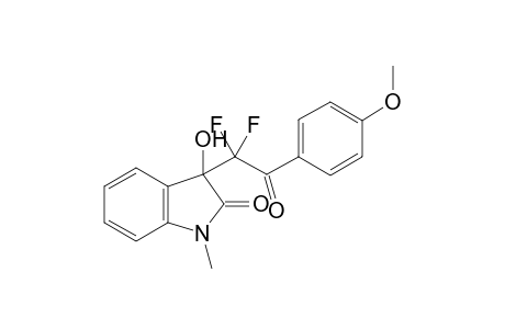 3-(1,1-difluoro-2-(4-methoxy phenyl)-2-oxoethyl)-3-hydroxy-1-methyl indol-2-one