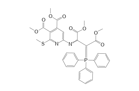 Dimethyl 6-[3-methoxy-1-(carbomethoxy)-3-oxo-2-(triphenyl-.lambda.5-phosphanylidene)propylidene]amino-2-methylthio-3,4-pyridinedicarboxylate