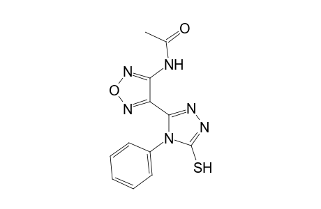 Acetamide, N-[4-(5-mercapto-4-phenyl-4H-1,2,4-triazol-3-yl)-1,2,5-oxadiazol-3-yl]-
