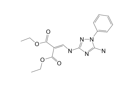 1,3-Diethyl 2-([(5-amino-1-phenyl-1,2,4-triazol-3-yl)amino]methylidene)propanedioate