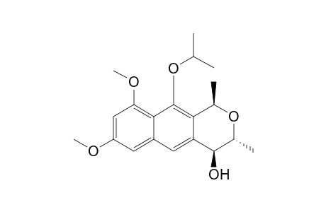 (1R,3R,4S)-10-isopropoxy-7,9-dimethoxy-1,3-dimethyl-3,4-dihydro-1H-benzo[g]isochromen-4-ol