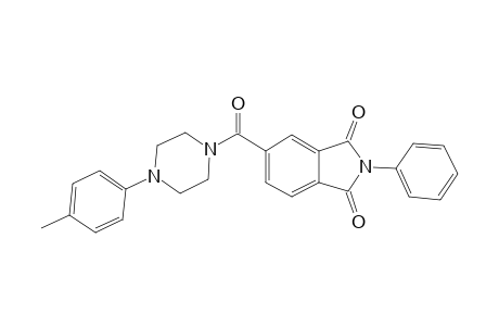 2-Phenyl-5-[4-(p-tolyl)piperazine-1-carbonyl]isoindoline-1,3-dione
