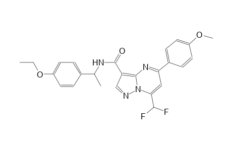 7-(difluoromethyl)-N-[1-(4-ethoxyphenyl)ethyl]-5-(4-methoxyphenyl)pyrazolo[1,5-a]pyrimidine-3-carboxamide