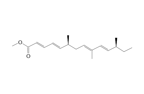 METHYL-(2E,4E,6S,8E,10E,12S)-6,9,12-TRIMETHYLTETRADECA-2,4,8,10-TETRAENOATE