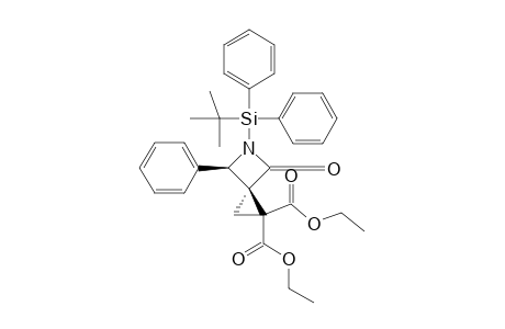 DIETHYL-1-[(TERT.-BUTYL)-DIPHENYLSILYL]-2-OXO-4-PHENYLSPIRO-[AZETIDINE-2',3'-CYClOPROPANE]-2',2'-DICARBOXYLATE