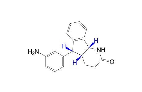 cis-4a,5,cis-4a,9b-5-(m-AMINOPHENYL)-4,4a,5,9b-TETRAHYDRO-1H-INDENO[1,2-b]PYRIDIN-2(3H)-ONE