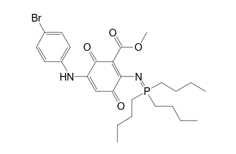 Methyl 5-(p-bromophenyl)amino-2-(tri-n-butylphosphoranylideneamino)-1,4-benzoquinone-3-carboxylate