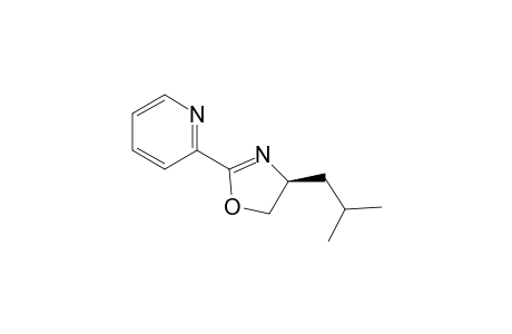 (4S)-4-(2-methylpropyl)-2-(2-pyridinyl)-4,5-dihydrooxazole