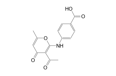 4-[(3-acetyl-6-methyl-4-oxo-4H-pyran-2-yl)amino]benzoic acid