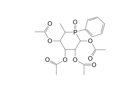 1,2,3,4-Tetra-O-acetyl-5,6-dideoxy-5-[(R )-phenylphosphinyl]-.beta.-L-galactopyranose