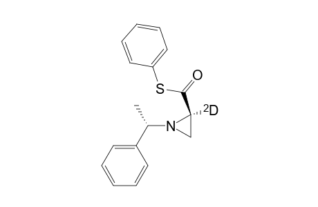 S-Phenyl (+)-(2R,1'S)-1-(1-Phenylethyl)(2-deuterio)aziridine-2-carbothioate