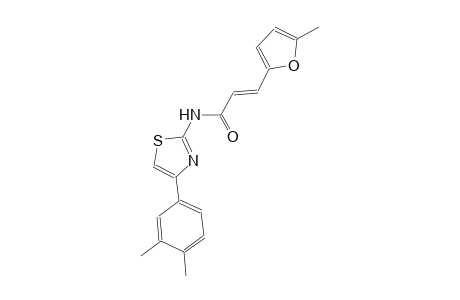 (2E)-N-[4-(3,4-dimethylphenyl)-1,3-thiazol-2-yl]-3-(5-methyl-2-furyl)-2-propenamide