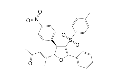 (E)-4-[(2S,3R)-3-(4-nitrophenyl)-5-phenyl-4-(p-tolylsulfonyl)-2,3-dihydrofuran-2-yl]pent-3-en-2-one