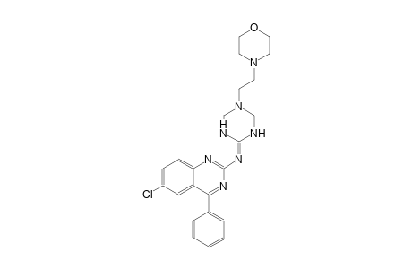 6-chloro-N-(5-[2-(4-morpholinyl)ethyl]tetrahydro-1,3,5-triazin-2(1H)-ylidene)-4-phenyl-2-quinazolinamine