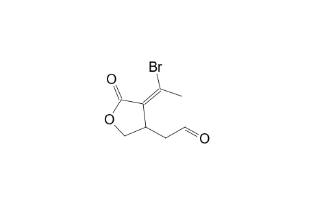 3-(1-Bromoethylidene)-4-(formylmethy)tetrahydrofuran-2-one