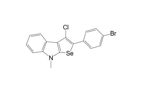 2-(4-Bromophenyl)-3-chloro-8-methyl-8H-selenopheno[2,3-b]indole