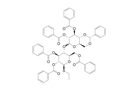 ETHYL-[2,3-DI-O-BENZOYL-4,6-O-BENZYLIDENE-BETA-D-GLUCOPYRANOSYL-(1->4)]-2,3,6-TRI-O-BENZOYL-1-THIO-BETA-D-GLUCOPYRANOSIDE