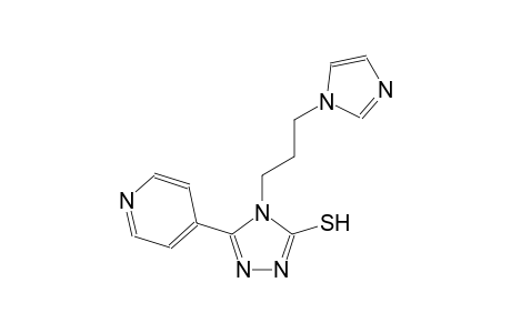 4H-1,2,4-triazole-3-thiol, 4-[3-(1H-imidazol-1-yl)propyl]-5-(4-pyridinyl)-