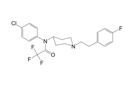 N-(4-Chlorophenyl)-2,2,2-trifluoro-N-(1-[2-(4-fluorophenyl)ethyl]piperidin-4-yl)acetamide