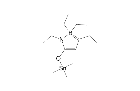 1,2,3,3-TETRAETHYL-5-TRIMETHYLSTANNYLOXO-2-H-1,2-AZONIABORATOLE