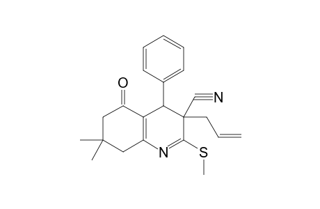 3-Allyl-7,7-dimethyl-2-methylsulfanyl-5-oxo-4-phenyl-3,4,5,6,7,8-hexahydro-quinoline-3-carbonitrile
