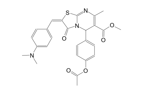 methyl (2E)-5-[4-(acetyloxy)phenyl]-2-[4-(dimethylamino)benzylidene]-7-methyl-3-oxo-2,3-dihydro-5H-[1,3]thiazolo[3,2-a]pyrimidine-6-carboxylate