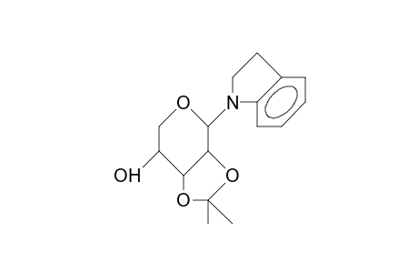 1-(2,3-O-Isopropylidene-B-D-ribosylpyranosyl)-indoline