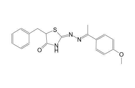 4-thiazolidinone, 2-[(2E)-2-[1-(4-methoxyphenyl)ethylidene]hydrazono]-5-(phenylmethyl)-, (2E)-