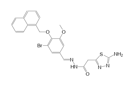 2-(5-amino-1,3,4-thiadiazol-2-yl)-N'-{(E)-[3-bromo-5-methoxy-4-(1-naphthylmethoxy)phenyl]methylidene}acetohydrazide