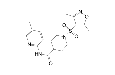 1-[(3,5-dimethyl-4-isoxazolyl)sulfonyl]-N-(5-methyl-2-pyridinyl)-4-piperidinecarboxamide