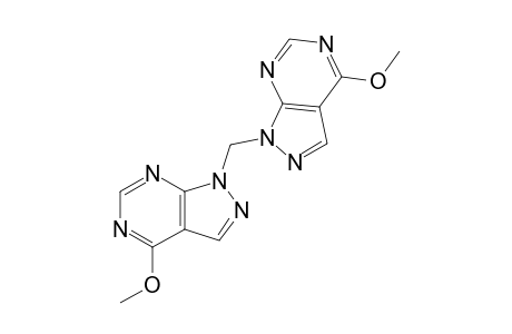 1,1'-METHYLEN-EBIS-(4-METHOXY-1H-PYRAZOLO-[3,4-D]-PYRIMIDINE