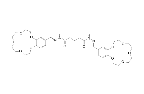 N,N'-bis(2,5,8,11,14-pentaoxabicyclo[13.4.0]nonadeca-1(15),16,18-trien-17-ylmethyleneamino)pentanediamide
