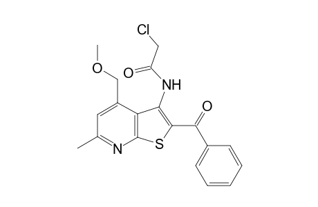 N-[2-benzoyl-4-(methoxymethyl)-6-methylthieno[2,3-b]pyridin-3-yl]-2-chloroacetamide